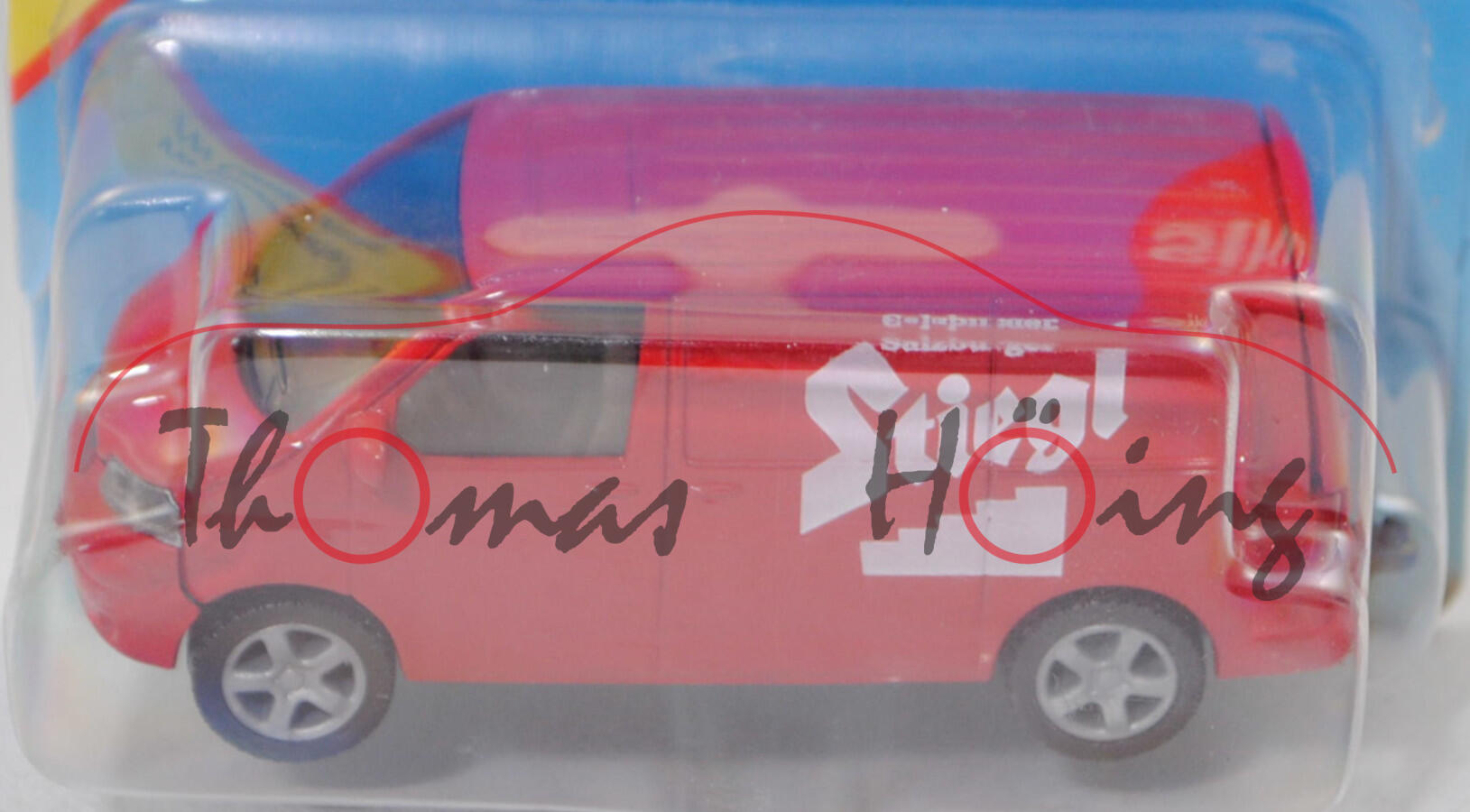 00420 Stiegl VW T5.1 Transporter (Mod. 2003-2009), karminrot, Salzburger / Stiegl, SIKU, 1:58, P29a