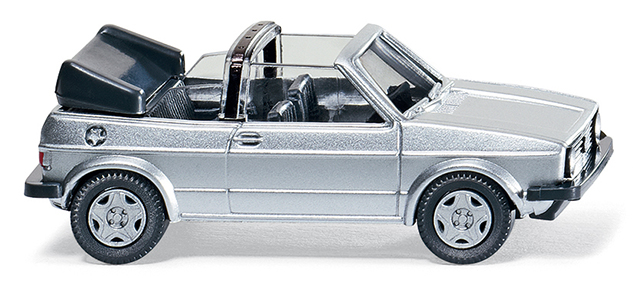 VW Golf I Cabrio, Modell 1979-1987, silbermetallic, Wiking, 1:87, mb