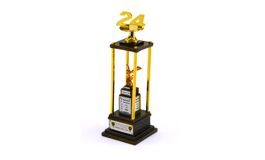 24h Le Mans Winner Trophy, Pokal für den Gesamtsieg der 24h von Le Mans, schwarz/gold, TSM MODEL, 1: