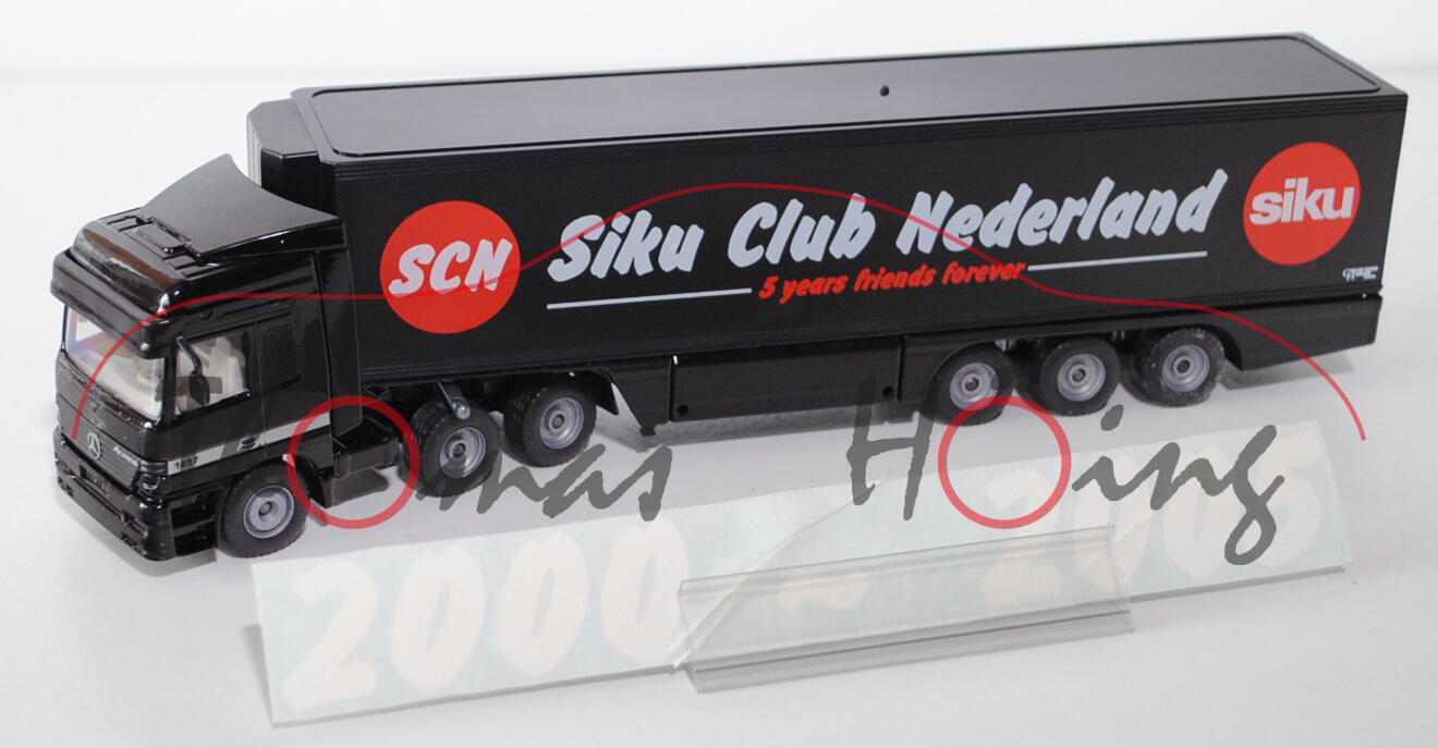 Koffer-Sattelzug, schwarz, SCN Siku Club Nederland / 5 years friends forever / siku, L15