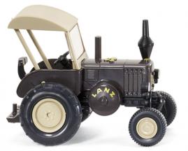 Lanz Bulldog mit Dach, Modell 1936-1954, braun/cremebeige, Wiking, 1:87, mb