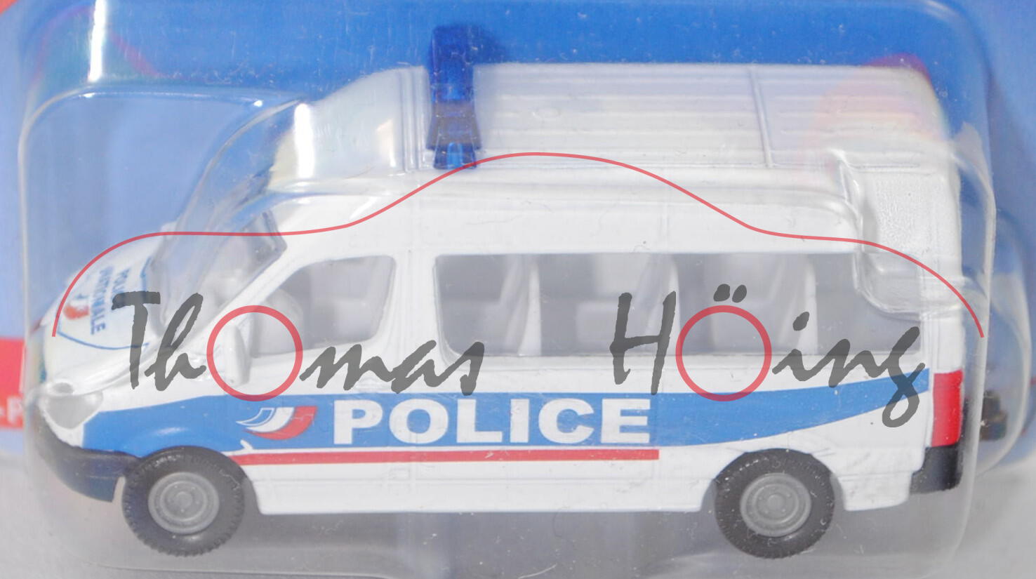 00101 F Mercedes-Benz Sprinter II (Mod. 06-13) Police Van, weiß, POLICE, hohe Blaulichtleiste, P29e