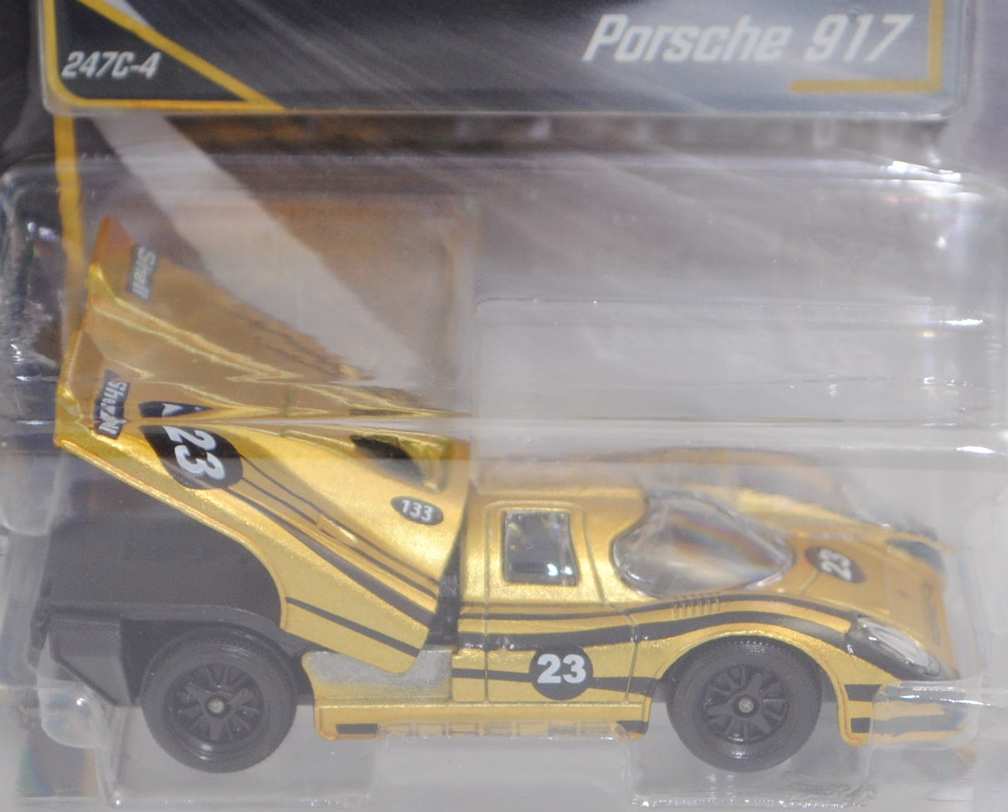 Porsche-Austria 917/4.5 Kurzheck Coupé (Typ 917 K, Modell 70), gold, Nr. 247C-4, majorette, 1:60, mb