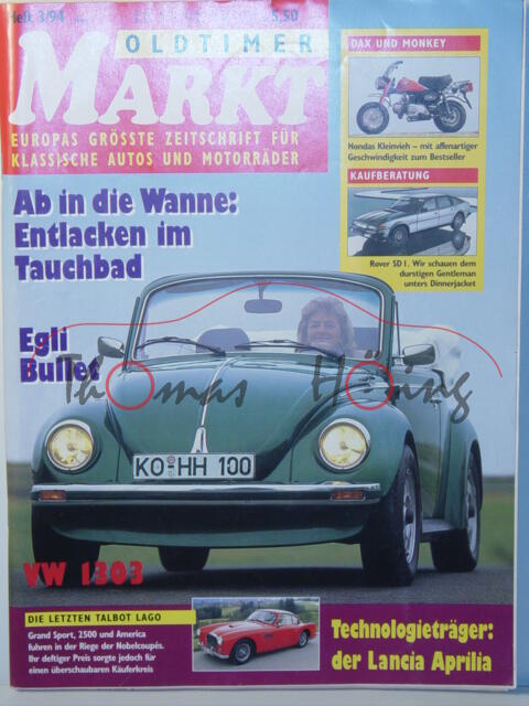 MARKT EUROPAS GRÖSSTE OLDTIMER-ZEITSCHRIFT, Heft 3, März 1994