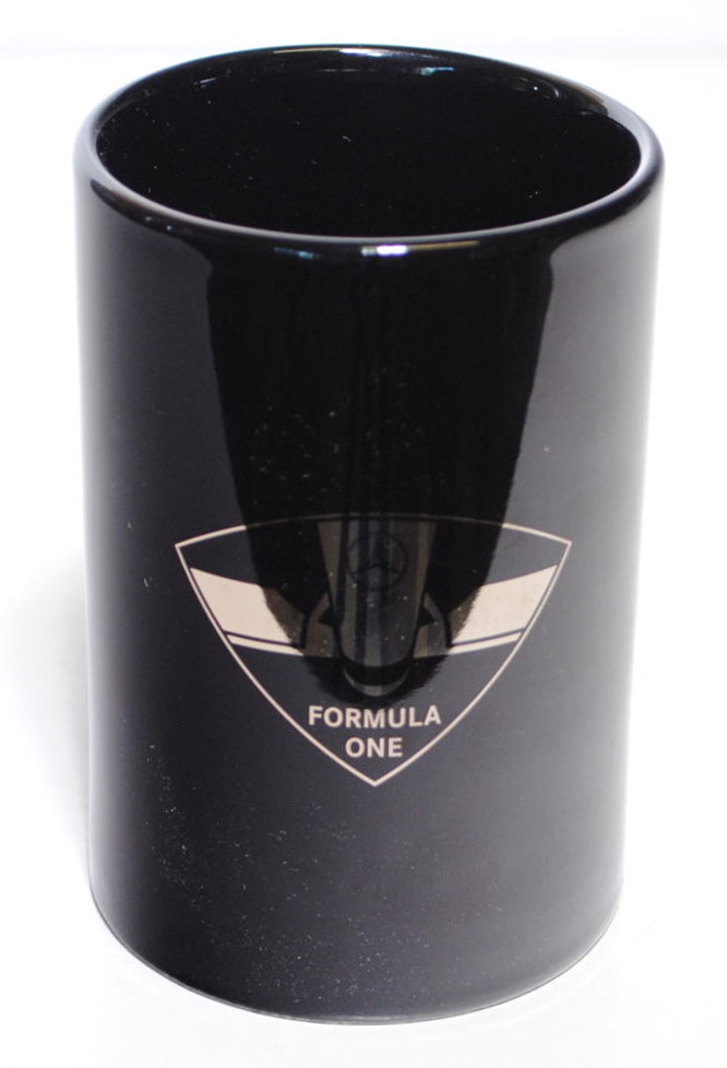 Kaffeebecher / Coffee mug, schwarz, FORMULA ONE, Edition Motorsport, Mercedes-Benz Collection, Werbe