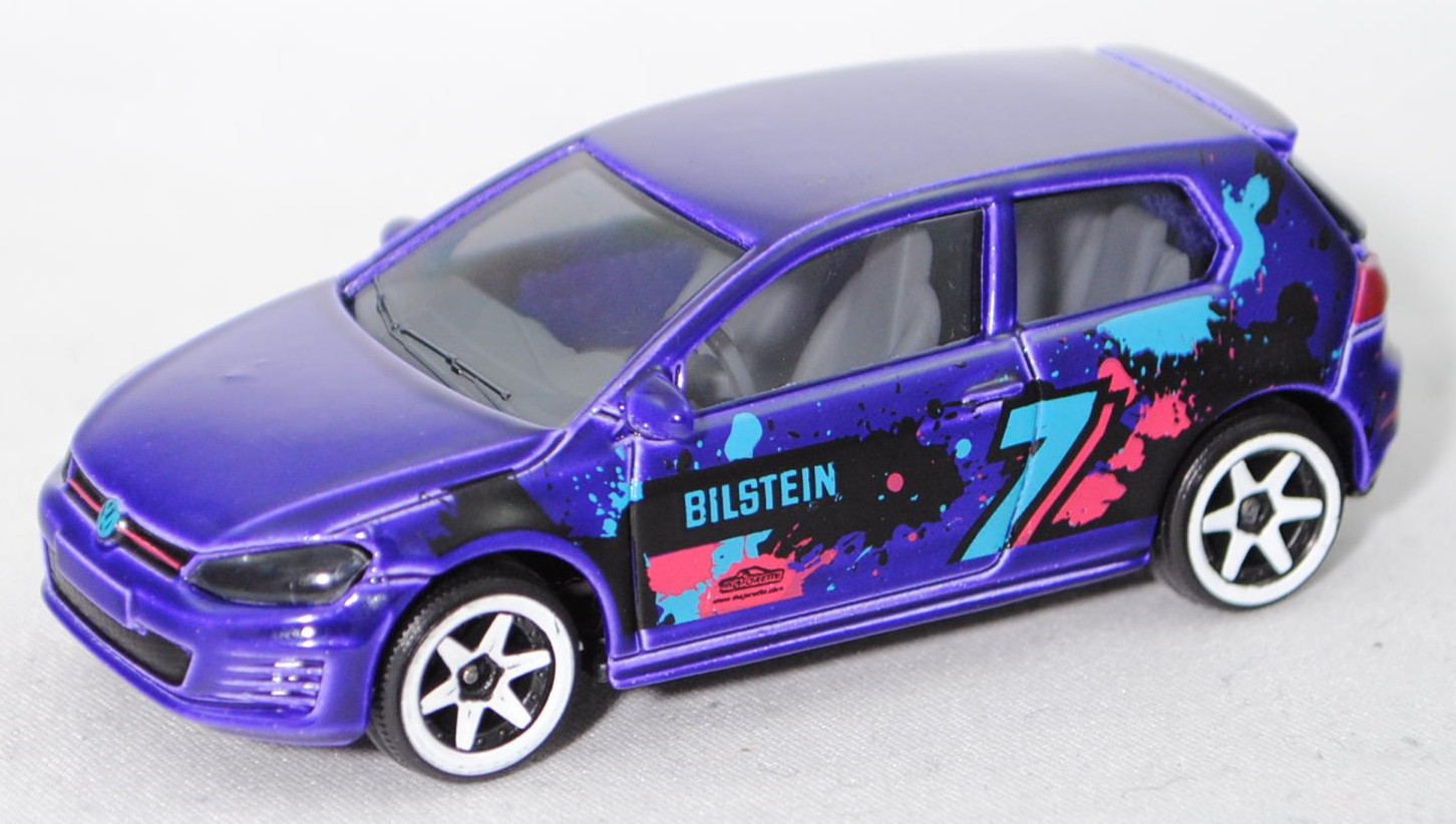 VW Golf VII GTI (Modell 2013-2017) SPLASH / URBAN, blauviolett, majorette, 1:64, COOL, mb