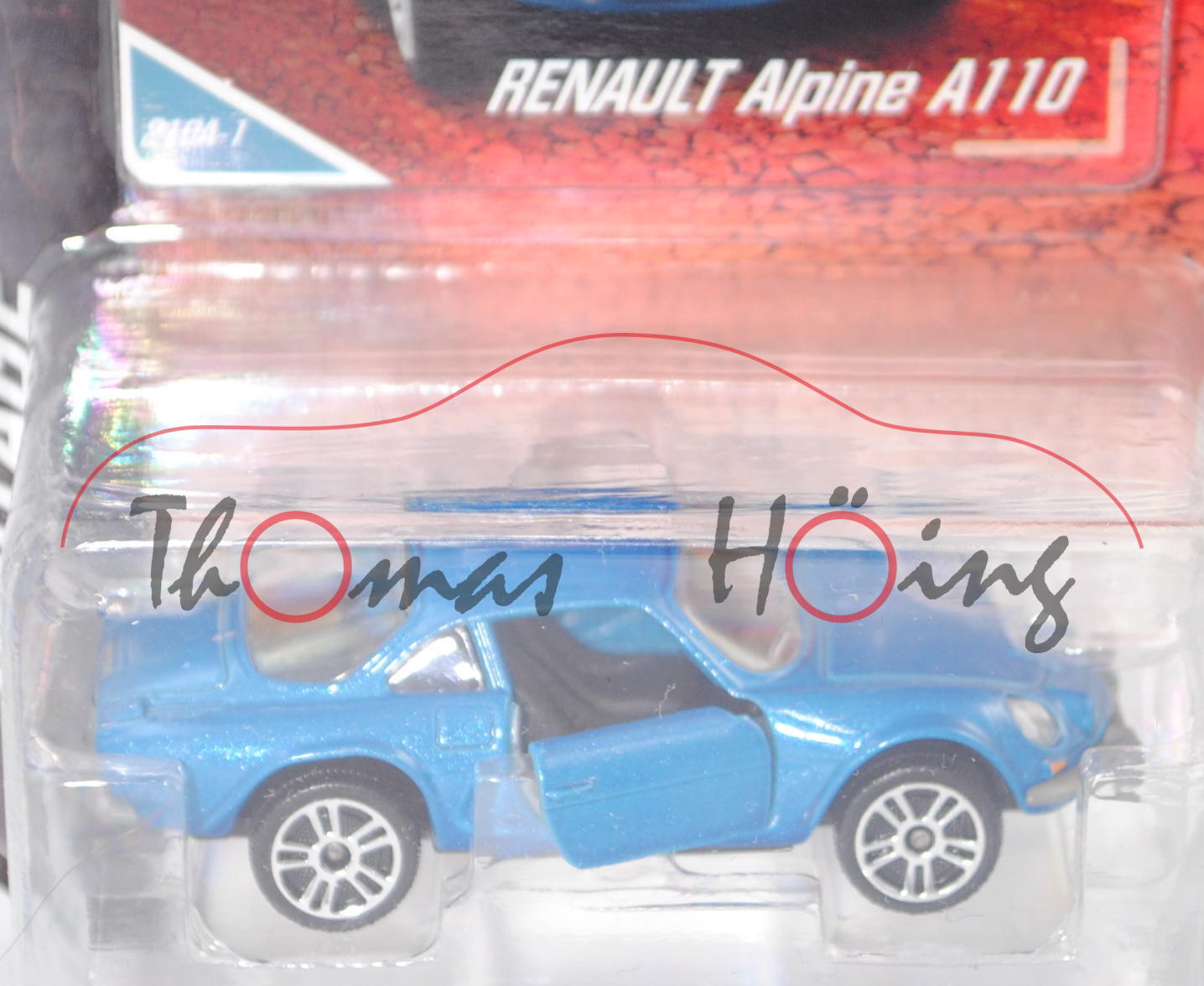 Renault Alpine A110 Berlinette (Modell 1962-1977) (Nr. 210A-1), verkehrsblaumetallic, 1:61, mb