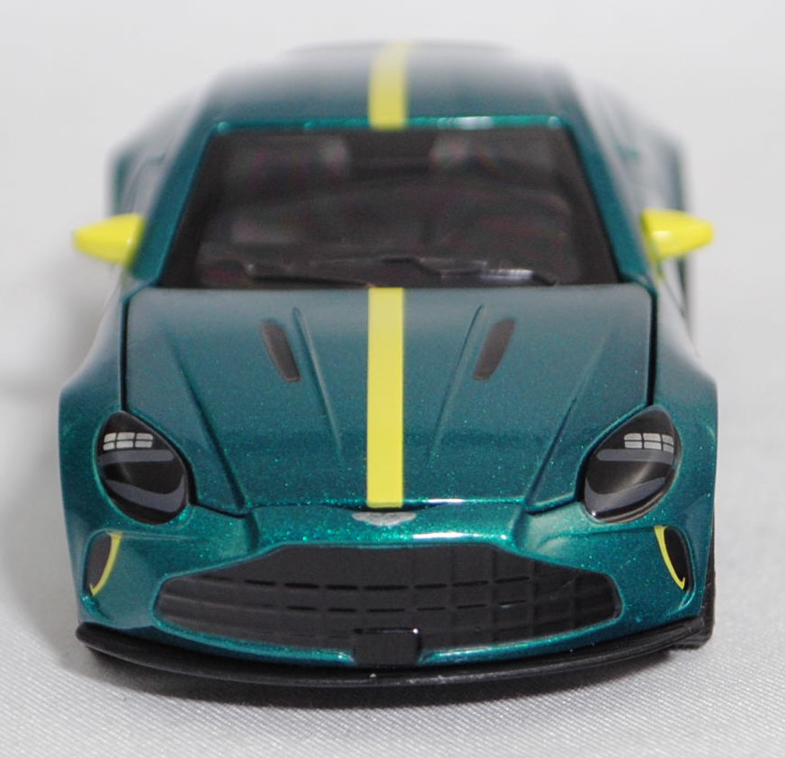 00000 Aston Martin Vantage AMV24 Edition (4. Generation, AM6, Facelift 2024, limitierte Auflage 24 Fahrzeuge, Modell 2025), podium green metallic, SIKU SUPER 1:50, L17mpK