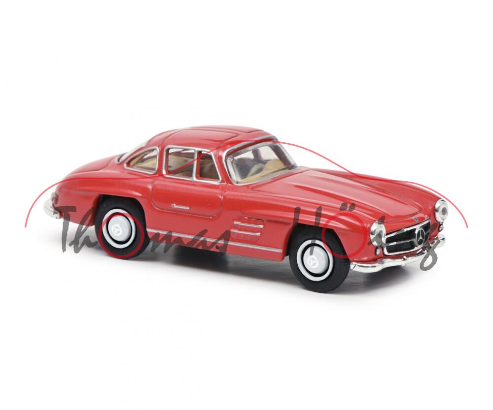 Mercedes-Benz 300 SL (W 198, Modell 1954-1957), hell-tomatenrot, Nummer 7, Schuco, 1:64, mb