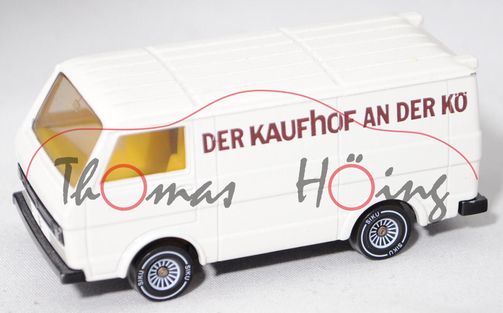 VW LT 28 Kastenwagen 2.0 (Mod. 1975-1982), reinweiß, DER KAUFHOF AN DER KÖ, SIKU, 1:60 (Limited)