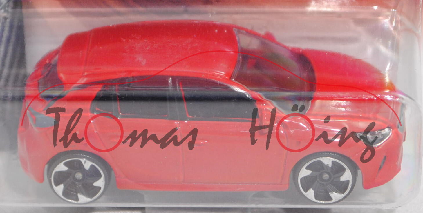 Opel Corsa-e Elegance (6. Gen., Typ Corsa F, Mod. 2020-) (Nr. 202C), hell-signalrot, majorette, 1:55