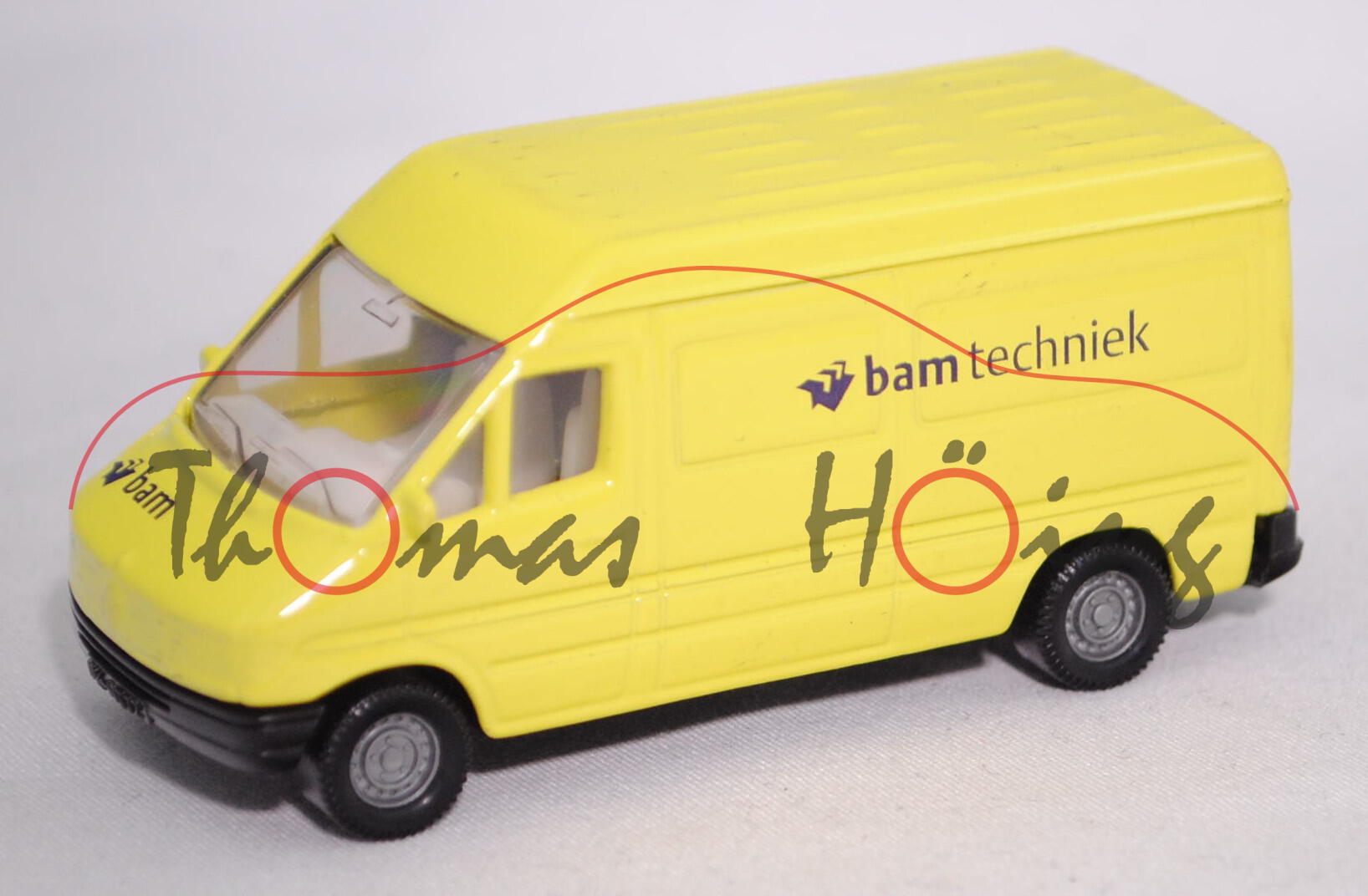 Mercedes-Benz Sprinter (T1N, BR W 901, Mod. 95-00) Hochdach-Kastenwagen, gelb, bam techniek