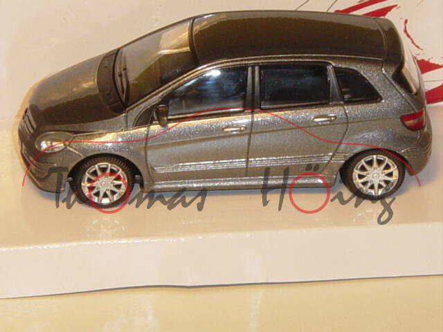 Mercedes B-Klasse, dunkelgraumetallic, MondoMotors, 1:43, mb