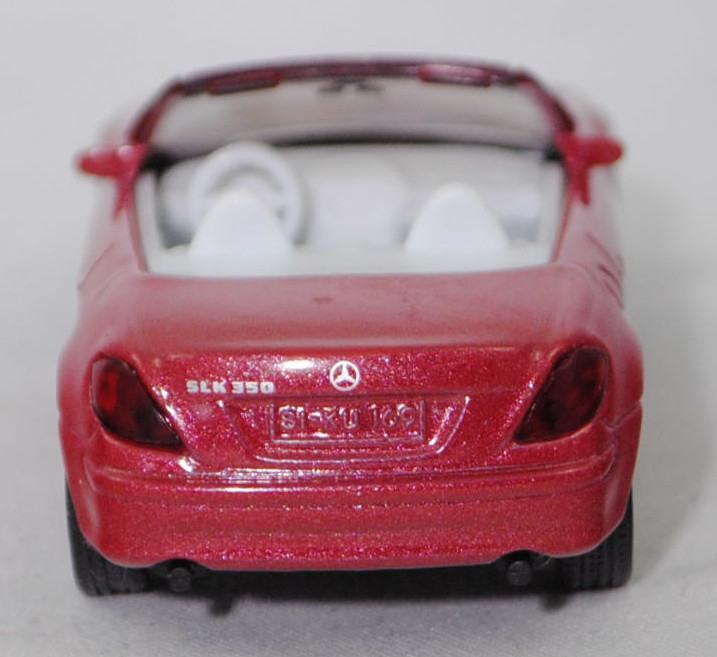 00013 Mercedes-Benz SLK 350 (interne Baureihenbezeichnung R 171, Vor-MoPf, Modell 2004-2008), hell-braunrotmetallic (bernsteinrot metallic), SIKU SUPER, 1:55, P29e