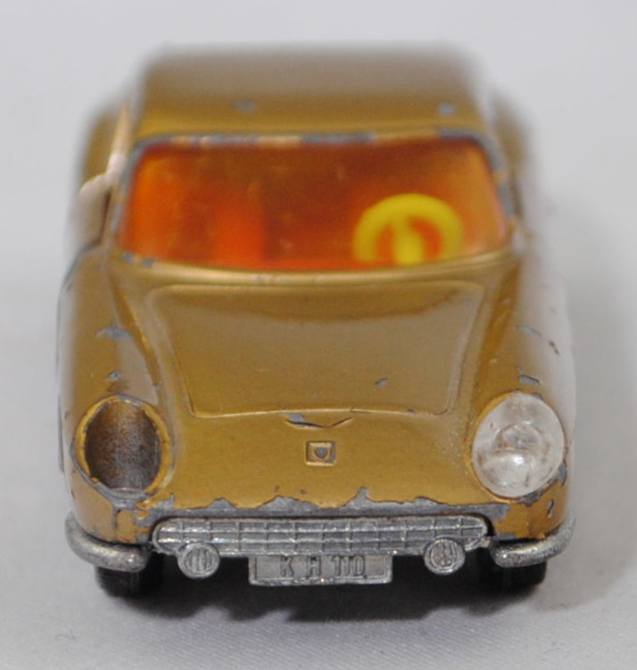 00000 Ferrari Berlinetta 275 GTB (Tipo 563, 2. Serie, Long Nose / Lange Nase, Modell 1965-1966), goldmetallic, transparente Frontscheinwerfer, Bpr. V 269, Germ, R9, SIKU SUPER, 1:56, vsc