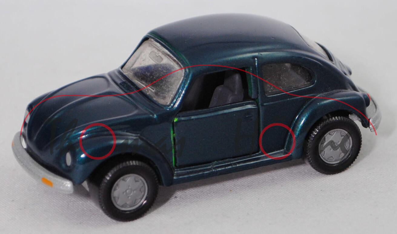 LK5S VW Käfer 1303 (Typ 11, Modell 1974-1975), rivierablau perleffect (LK53), SIKU, 1:56 (Limited)