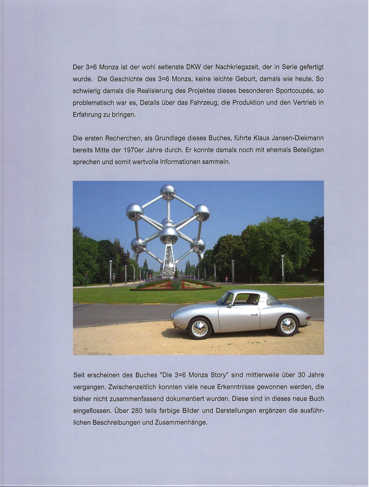 DKW 3=6 Monza - Die Geschichte eines Sportwagens, Inhalt: Vorgeschichte + Weg zum Prototyp + ... + Drucksachen Firma Fritz Wenk, Autor: Helmut Kraus, 148 Seiten, 1. Auflage 2026