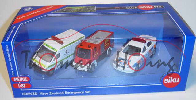 80400 NZD New Zealand Emergency Set, bestehend aus 0805-NZ Mercedes Sprinter Krankenwagen, weiß, St 