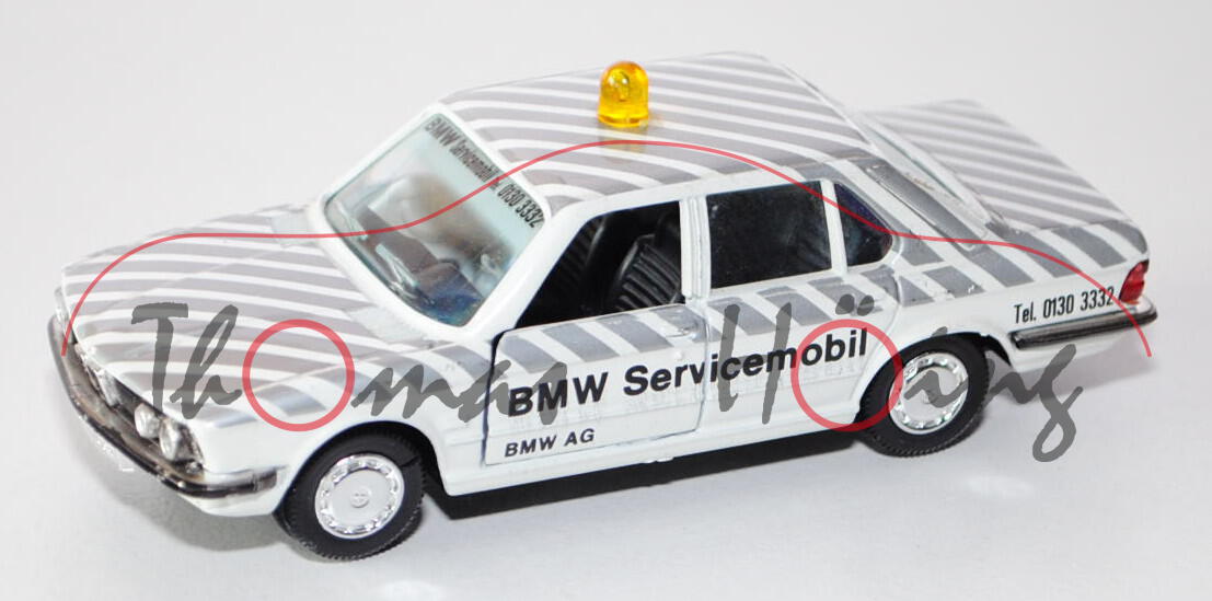 BMW 528i (Typ E28) Servicemobil, Modell 1981-1984, reinweiß, BMW Servicemobil Tel. 0130 3332 / BMW A