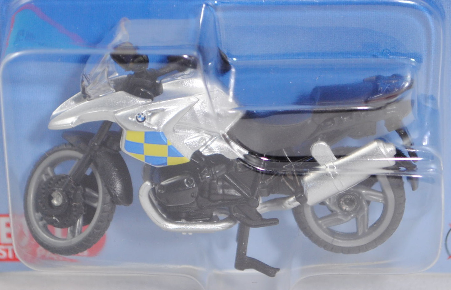 00600 GB BMW R1200 GS (Typ K25, Mod. 04-12) Police Motorbike, weißaluminium, blau/gelbe Karos, P29e