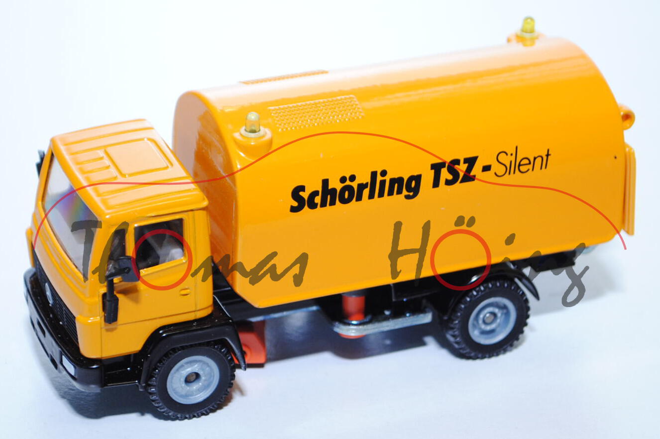 Mercedes LN-2 Straßenkehrmaschine, melonengelb, innen grau, Schörling TSZ-Silent, LKW12, L14n