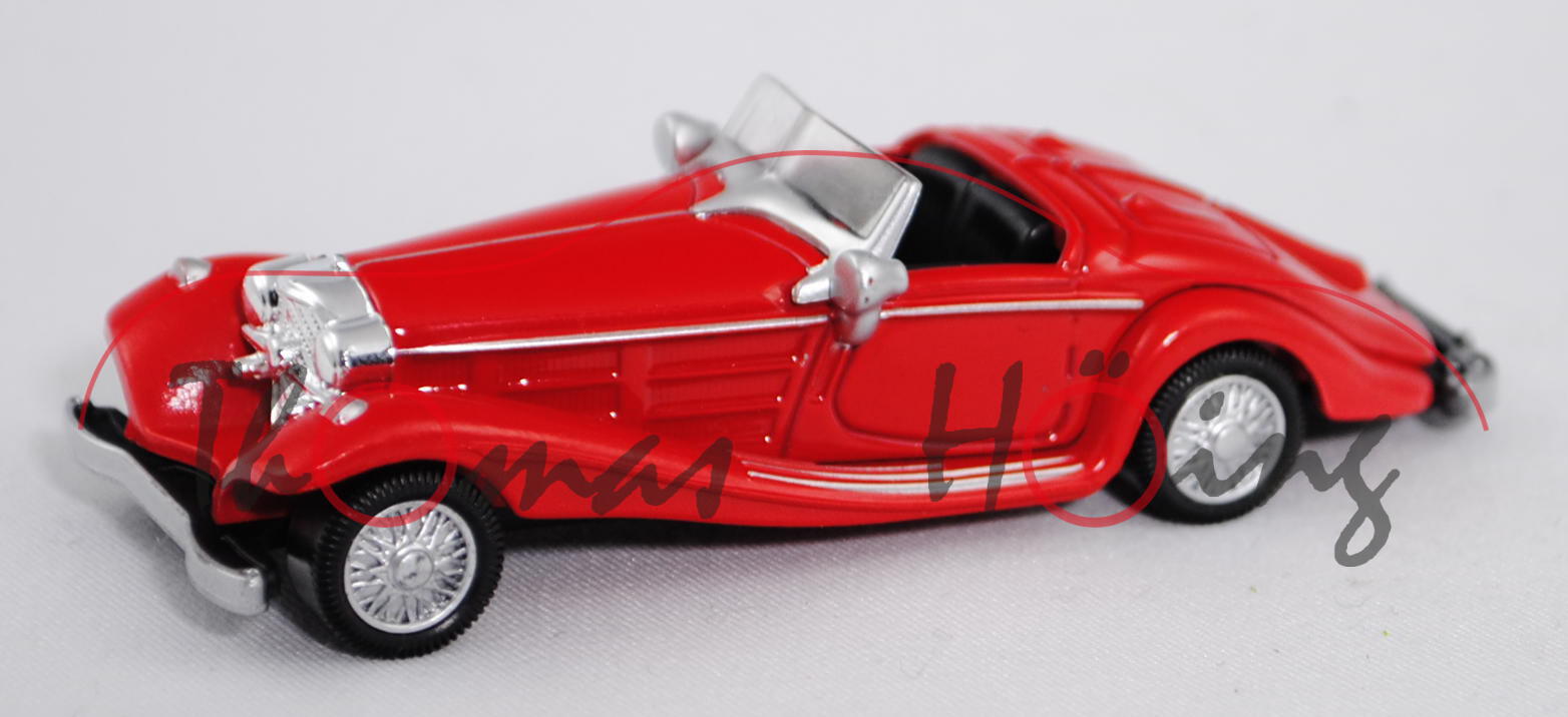 Mercedes-Benz 500 K Spezial-Roadster (Typ W 29, Modell 1935), verkehrsrot, 1:64, Norev RETRO, mb