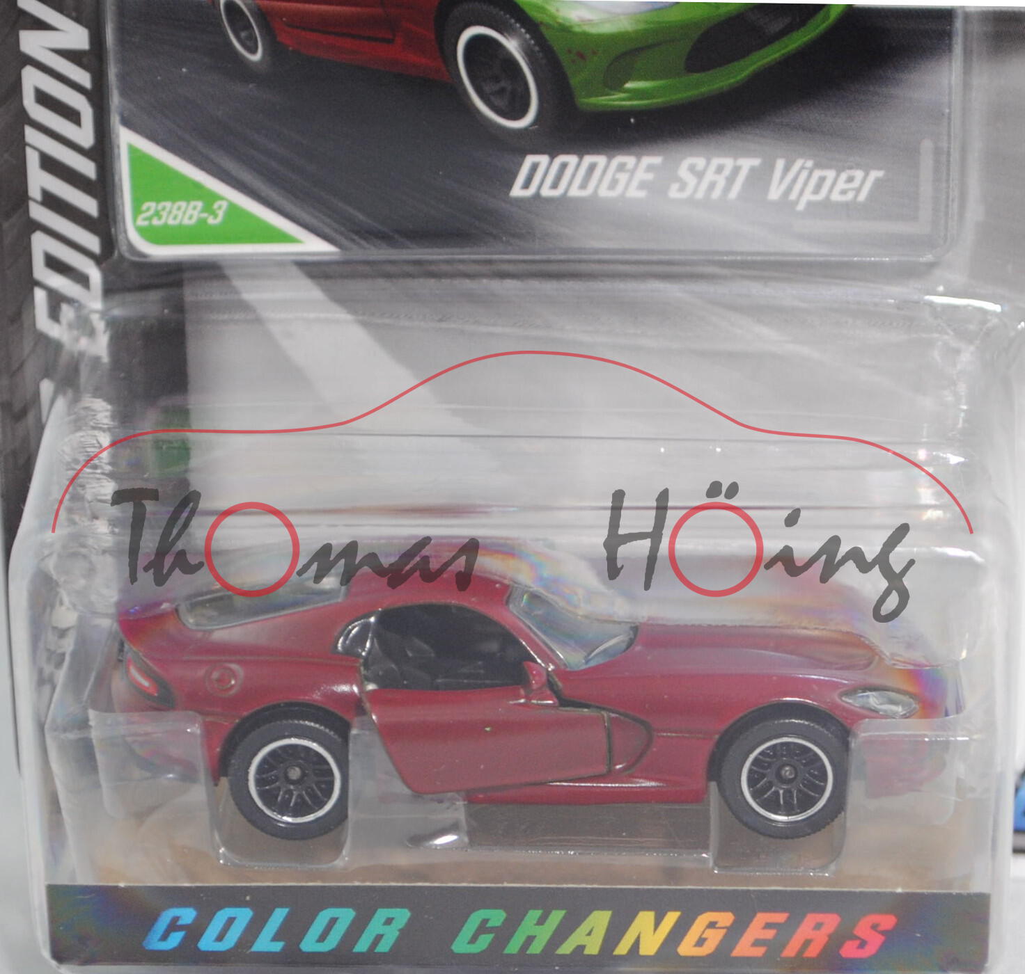 Dodge Viper SRT-10 (Typ VX, Modell 15-17), Verfärber, majorette, 1:60, mb (LIMITED EDITION Serie 6)