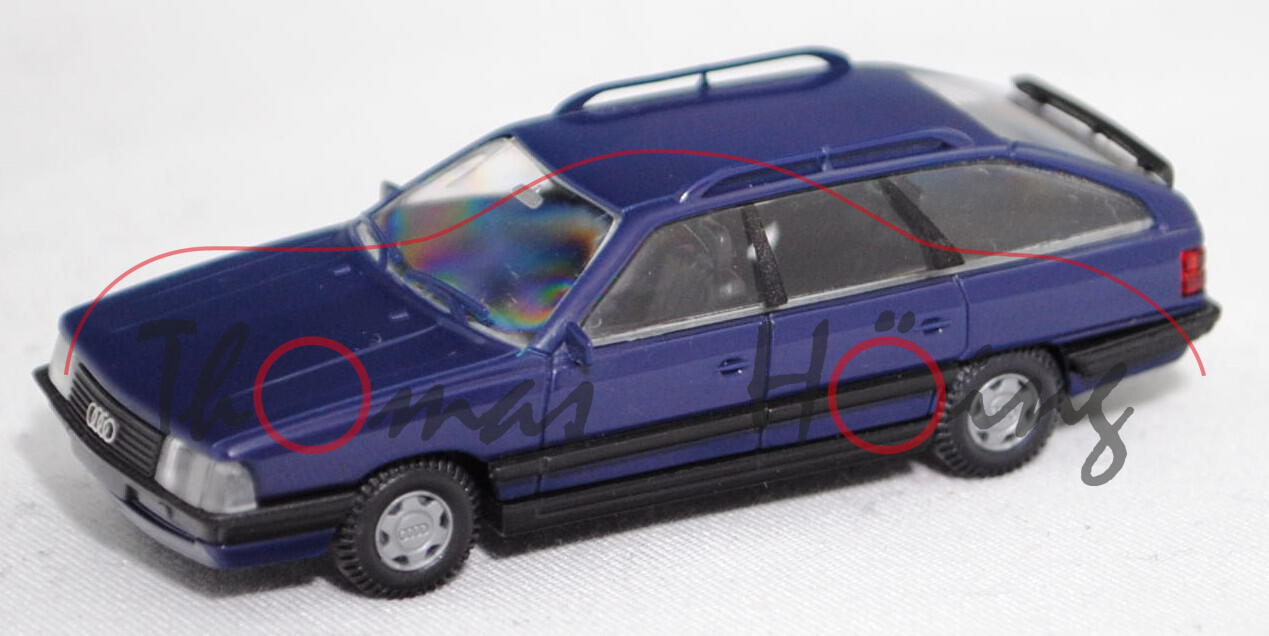 Audi 200 Avant Turbo quattro (Baureihe C3, Typ 44, Mod. 1985-1987), d.-saphirblau, Rietze, 1:87, mb