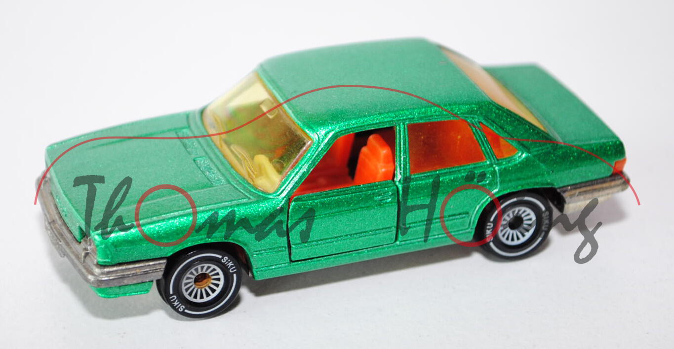 00000 Audi 200 5T (C2, Typ 43), Modell 1980-1982, grünmetallic, innen rotorange, Lenkrad weiß, B4, V