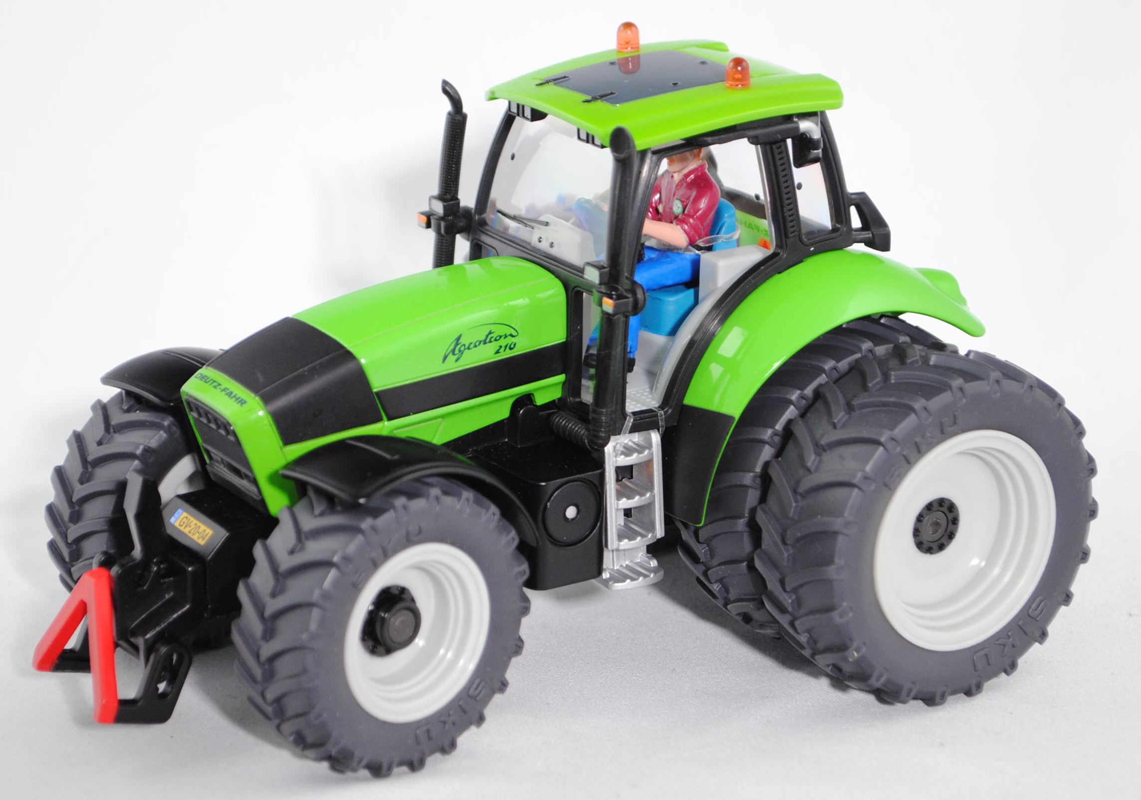 DEUTZ-FAHR Agrotron 210 Traktor (Typ MK4, Modell 2003-2004) mit Doppelbereifung hinten, hell-gelbgrü