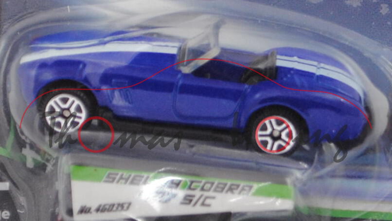 Shelby Cobra 427 S/C (Typ Mark III, Modell 65-67, Bj. 1965), blau, JAMARA STREET KINGS 1:64, Blister