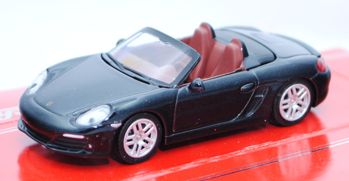 Porsche Boxster S (Typ 981, Modell 2012-), schwarzmetallic, Schuco, 1:64, mb