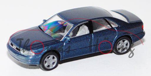 Audi A8 (D2, Typ 4D, Modell 1994-2002), grünblaumetallic, Rietze, 1:87, mb