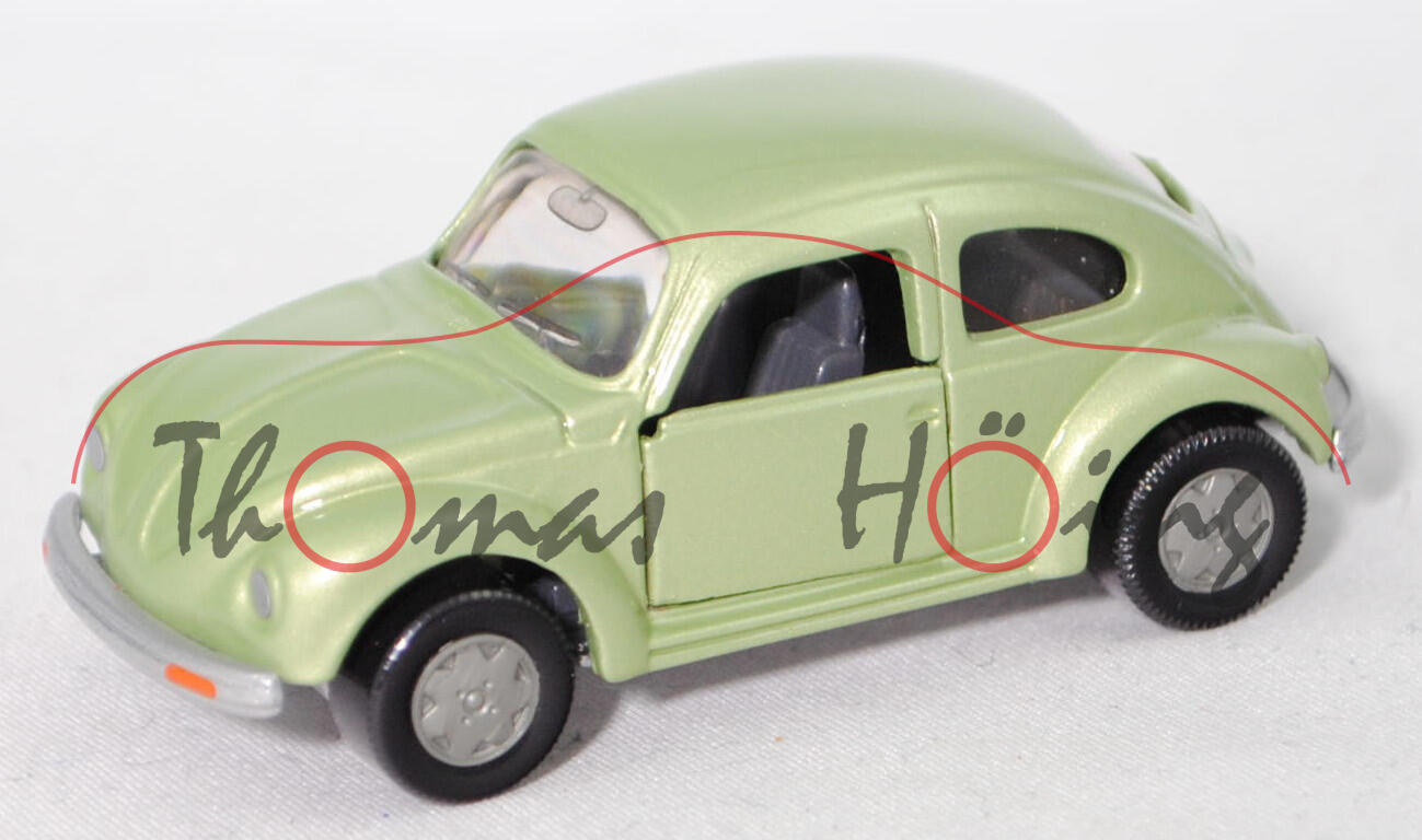 LG6V VW Käfer 1303 (Typ 11, Modell 1974-1975), cybergreen perleffect (LG6V), SIKU , 1:56 (Limited)