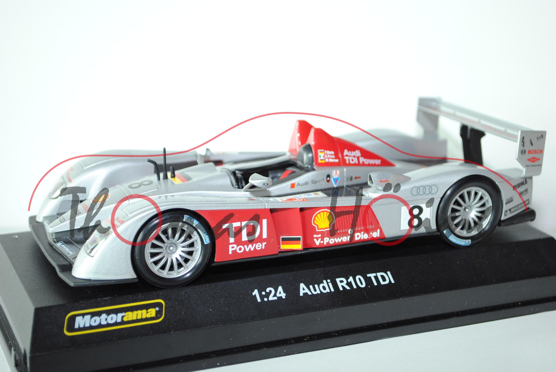 Audi R10 TDI, 24h Le Mans 2006, Biela/Pirro/Werner, Nr. 8, Motorama, 1:24, mb