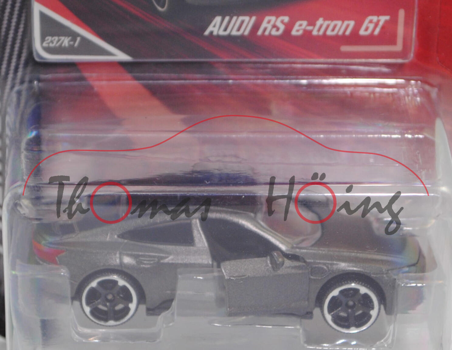 Audi RS e-tron GT quattro (Typ FW, Modell 2021-), h.-umbragraumet., Nr. 237K-1, majorette, 1:63, mb