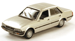 Peugeot 505 SR, Modell 1979-1986, silber, Norev, 1:43, PC-Box (Riss im Deckel)