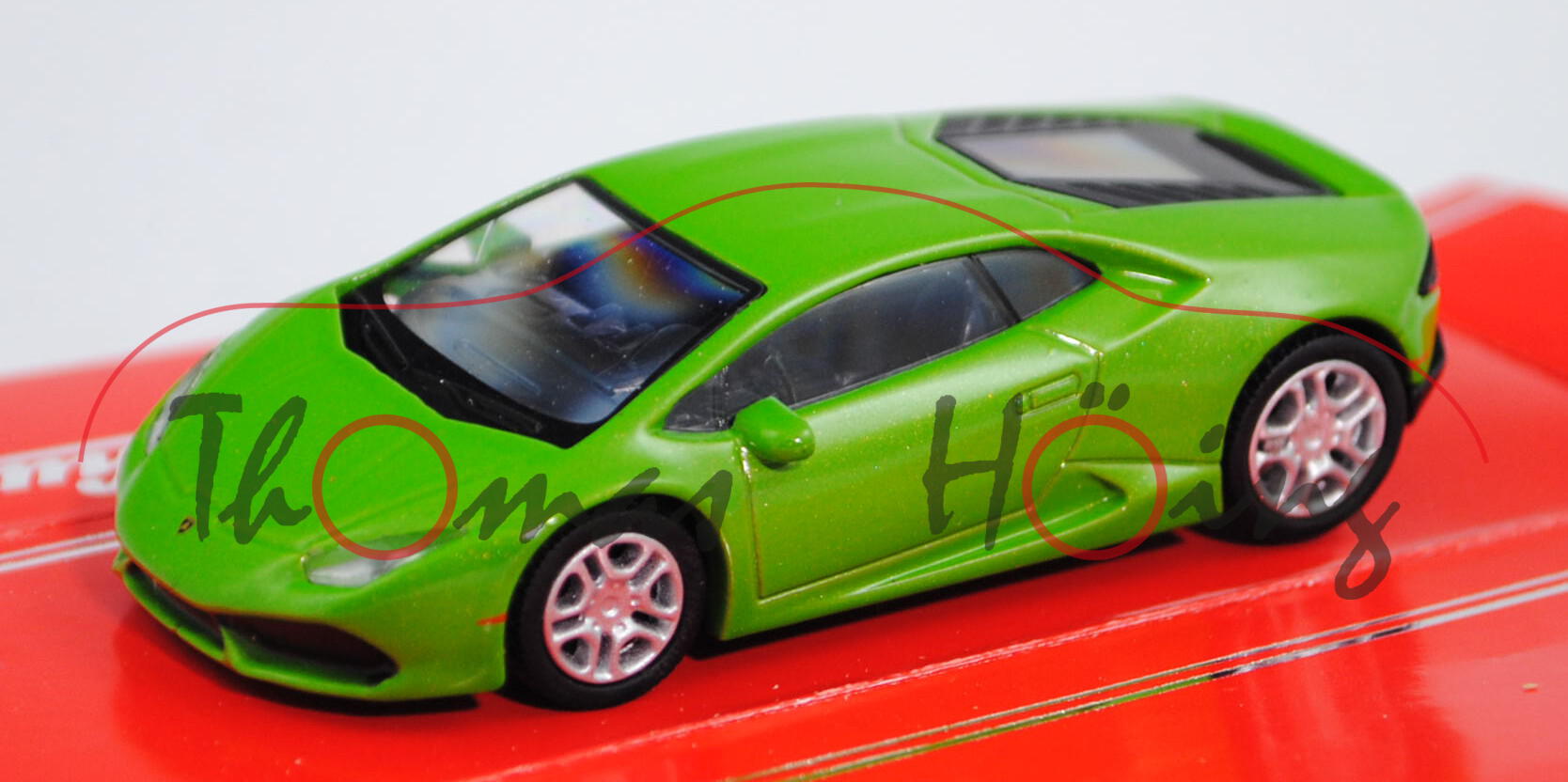 Lamborghini Huracán LP 610-4 (Modell 2014-), gelbgrünmetallic, Schuco, 1:64, mb