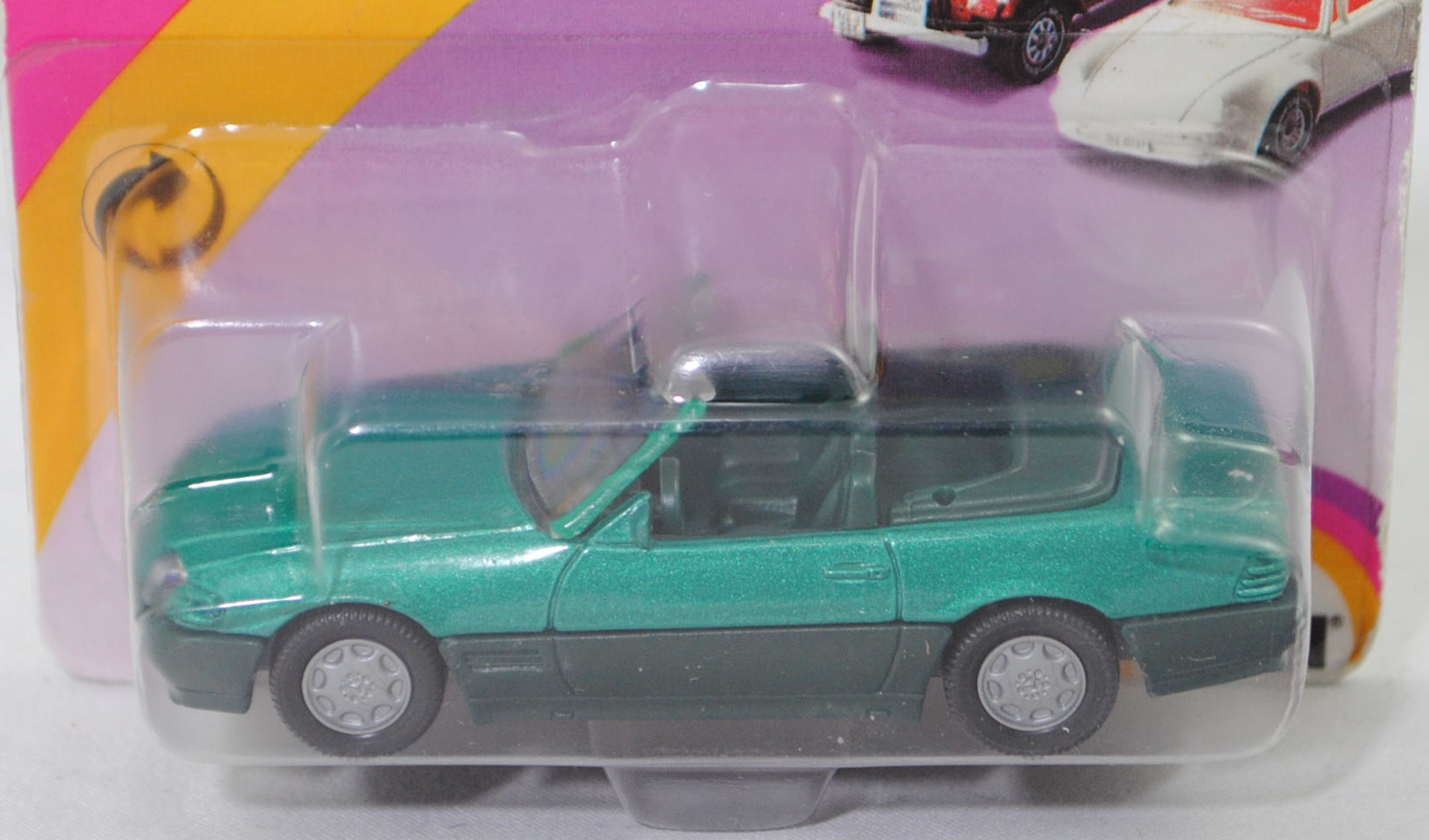 00003 Mercedes-Benz 500 SL (R 129, Modell 1989-1992), türkisgrünmetallic, Stern im Kühlergrill silber, Heckklappe ohne Stern, Hong, B7, SIKU SUPER, 1:55, P23