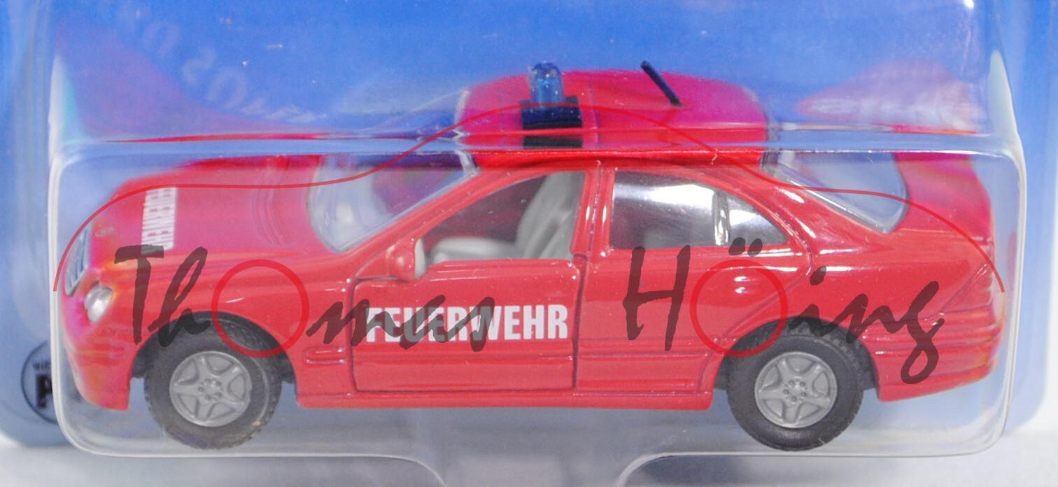 00001 Mercedes-Benz C 320 (Baureihe W 203, Modell 2000-2004) Feuerwehr-Einsatzleitwagen, rot, P28a