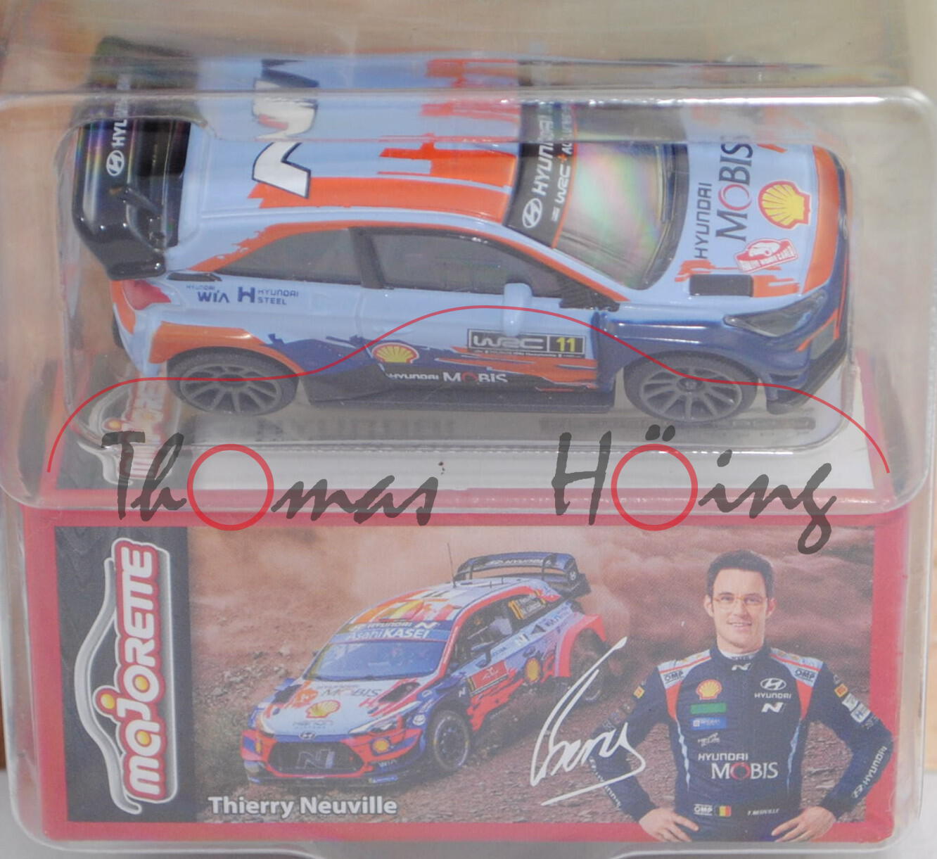 Hyundai i20 Coupe WRC, Rallye Monte Carlo 2021, T. Neuville/M. Wydaeghe, Nr. 11, majorette, 1:51, mb