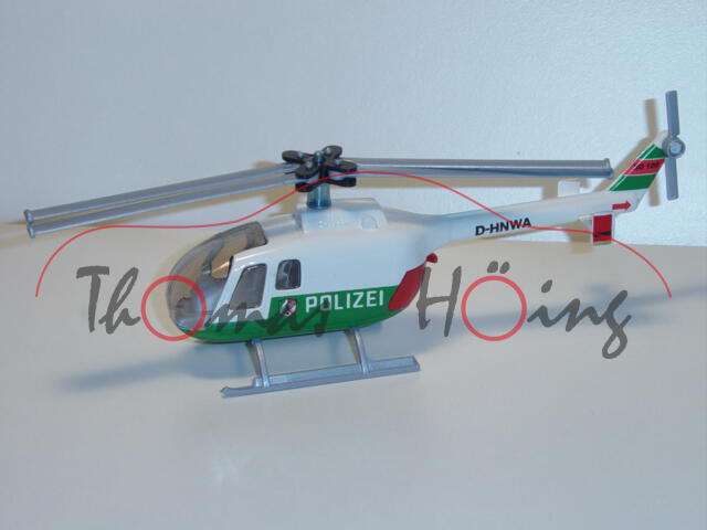 Polizei-Hubschrauber BO 105, weiß/minzgrün, POLIZEI / D-HNWA, L14n