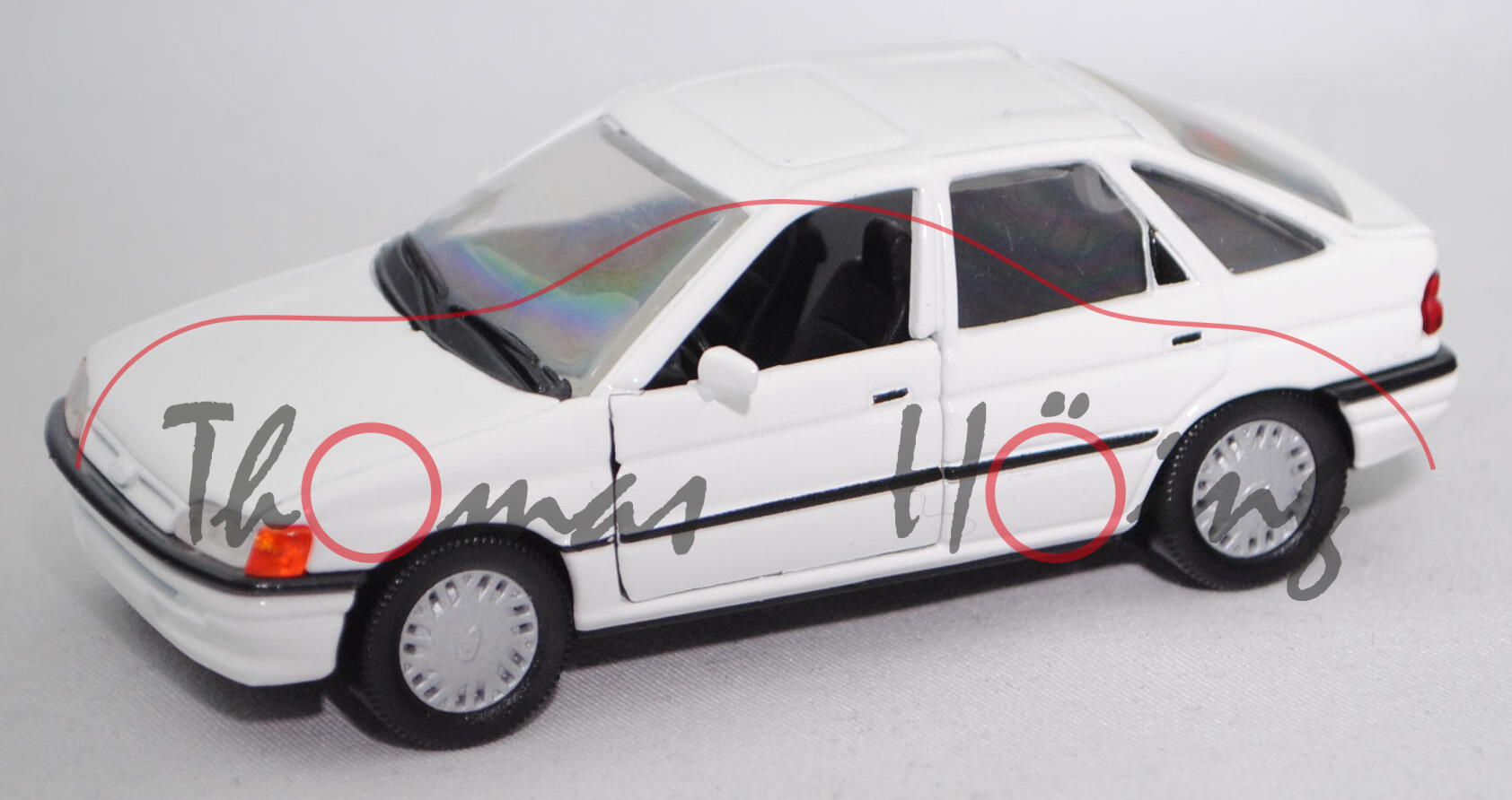 Ford Escort Ghia (5. Gen., Typ Escort '91 / Mk V, Modell 1990-1992), diamant-weiß, Schabak, 1:43, mb