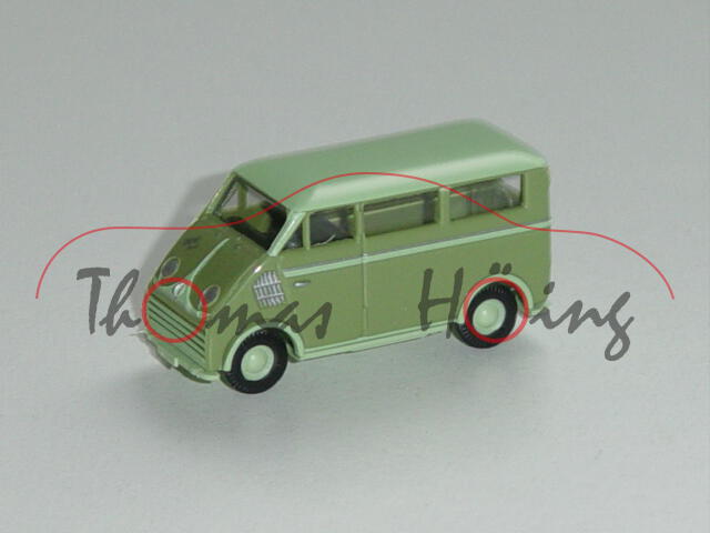 DKW Schnellaster Bus, weißgrün/blaßgrün, Busch, 1:87, mb