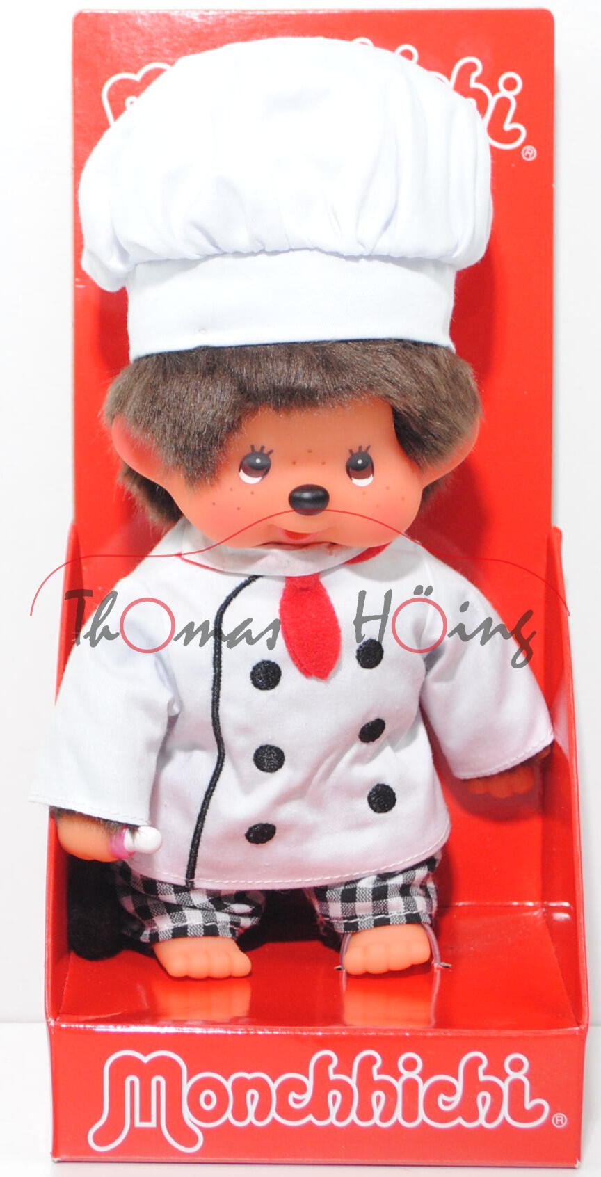 Monchhichi Chef Boy (Küchenchef), 20 cm groß, Sekiguchi (EAN 4905610220441)