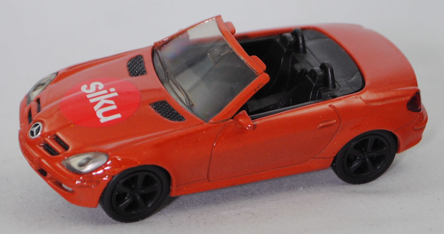 99900 EU Mercedes-Benz SLK 350 (interne Baureihenbezeichnung R 171, Vor-MoPf, Modell 2004-2008), energy orange, siku-Logo auf der Motorhaube, SIKU SUPER, 1:55, m (Limited Edition)