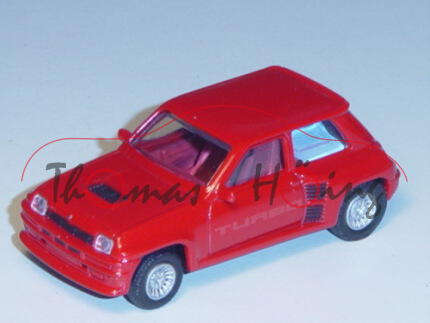 Renault 5 Turbo 1980, Modell 1980-1982, verkehrsrot, TURBO, 1:54, Norev RETRO, mb