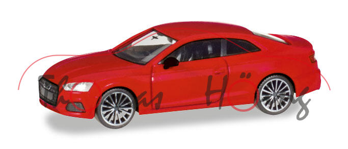 Audi A5 Coupé Black Edition (Typ 9T / F9, AU494, Modell 2016-), tangorot metallic, Herpa, 1:87, mb