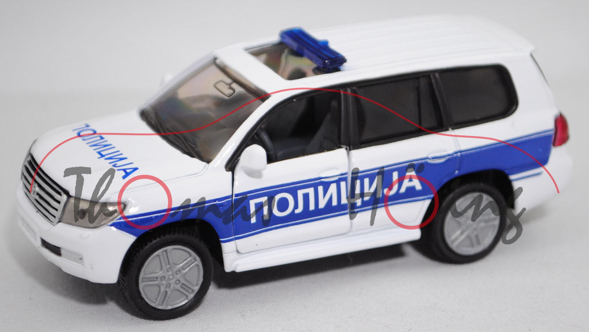 68801 SRB Toyota Land Cruiser V8 (Typ J20, Modell 2008-2012), reinweiß, NONNUNJA, SIKU, 1:55, P29e