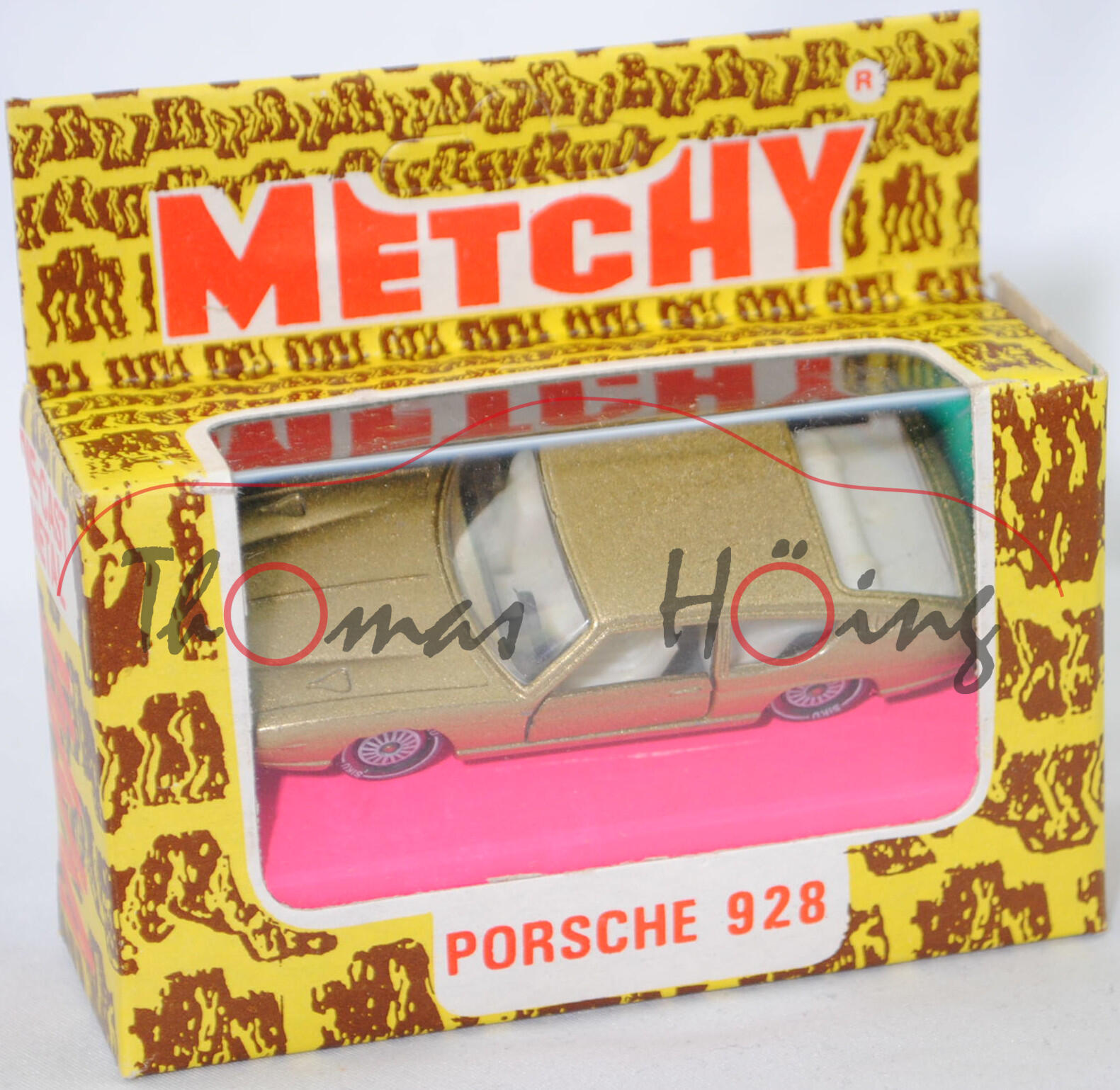 06400 HU Lamborghini Espada 400 GT (Tipo 108, Serie 1 oder S1 genannt, Modell 1968-1970), goldmetallic, Chassis chrom, SIKU Ungarn / Metchy, 1:59, mb Ungarn 2 (Limited Edition)